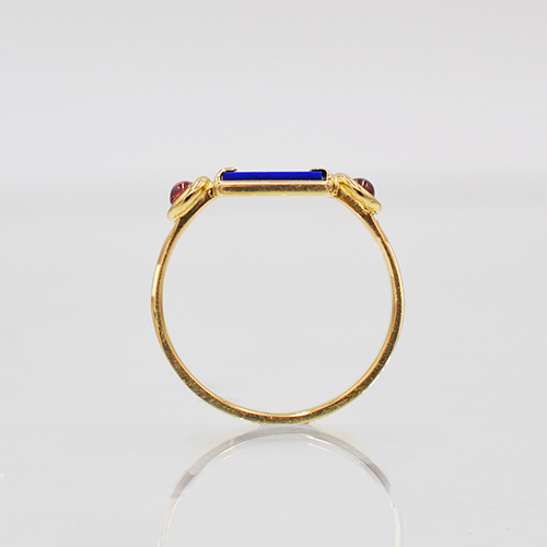 zilveren ring met edelstenen